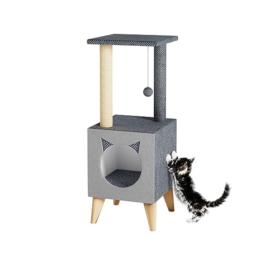 Catherine kratzbaum, cat Scratcher, cat Tree, Bett, Haus, Spielzeug, Tiere, Katze (Graphit) von ASF