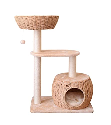 Katzen Kletterbaum Katzenbaum Hoch Klettergerüst Für Katzen, Kratzbaum, Kratzbaum, Möbel, Fitnessstudio, Haus, Spielzeug, Katze, Sprungplattform Katzenmöbel von ASHSDI