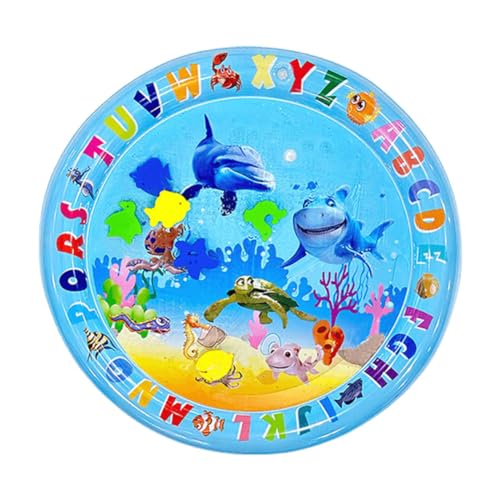 ASIEIT Wassersensorische Spielmatte mit Fischen, sensorische Wasserspielmatte, Bauchzeit-Wasserspielmatte für gelangweilte Hauskatzen (B) von ASIEIT