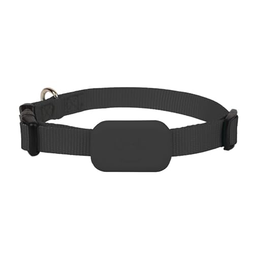 ASIEIT for Hundehalsband, batteriebetriebenes Welpenhalsband, verstellbares Tierverfolgungs-Bewegungswarnhalsband for kleine, mittelgroße und große Hunde (schwarz) von ASIEIT