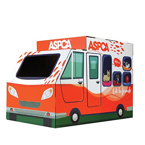 ASPCA Katzenhaus & Kratzbaum mit Bonus Katzenminze enthalten, Adoption Truck Katzenhaus (CAS2030) von ASPCA