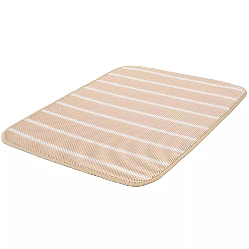 ASUMUI Pet Ice Pad Mesh 3D Dreidimensionale Hunde-Isomatte Indoor Atmungsaktive und Bequeme Pet-Pad-Matte (beige M) von ASUMUI