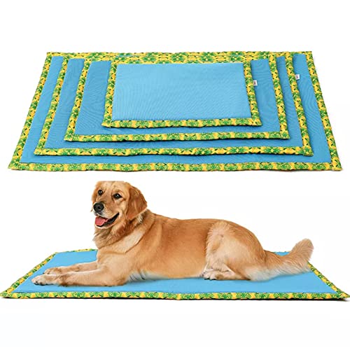 ASUMUI Selbstkühlende Matte für Hunde, waschbare Sommer-Kühlkissen, Kühldecke, heißes Wetter, Schlafhütte, Eisseide, Schlafmatte (M:70 * 50 cm) von ASUMUI