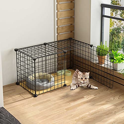 Katzenkäfig, DIY-Katzengehege, Katzenzwinger Für Den Innenbereich, 1-2-3-Stöckiger Katzenkäfig, Großer Katzenkäfig, Katzenkiste Mit Katzentoilette – Für Katzen, Hasen, Chinchillas – Katzenlaufstall, von ASumPio