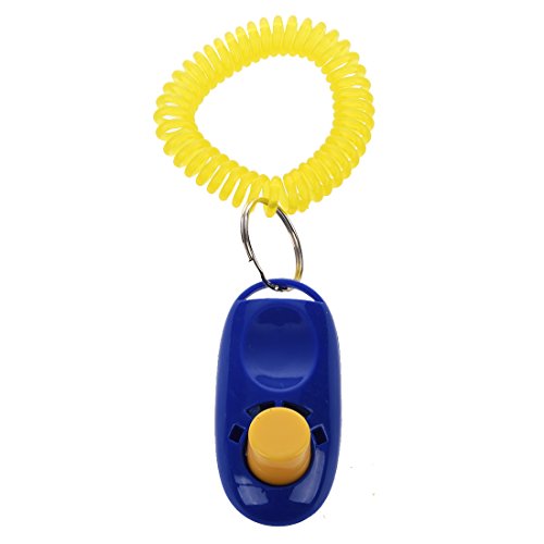 ATACT Hund Welpen Clicker mit Handgelenk Riemen (blau) von ATACT