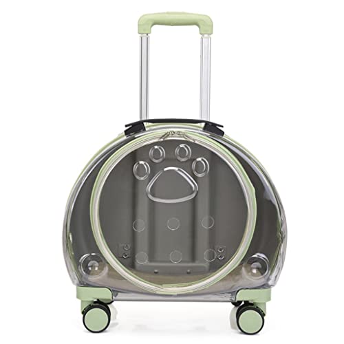 ATHUAH ATHUAH Haustier-Katzen-Rucksackträger für kleine Hunde, Puggy-Kinderwagen, atmungsaktiver Haustier-Reiserucksack mit Rädern, multifunktionale Katzen-Hunde-Transportbox, Haustier-Kinderwagen mit von ATHUAH