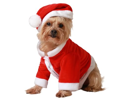 ATOSA Weihnachtsmann-Kostüm für Haustiere, Größe L, Weihnachtsanzug für Hunde und Katzen, bequem, festlich und waschbar, ideal für Partys und Weihnachtsfotos von ATOSA