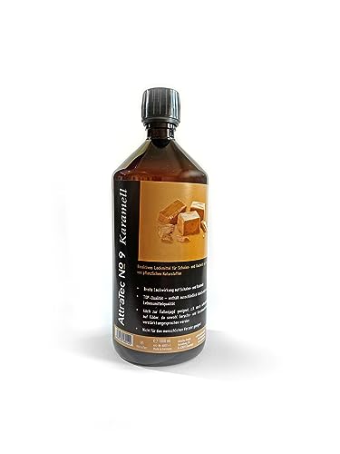 ATTRATEC No 9 Karamell Premium Lockmittel Wild Schalenwild Reh Rothirsch Gams Steinbock Wildschweine Kirrgut oder Salzlecken 1 Liter von ATTRATEC