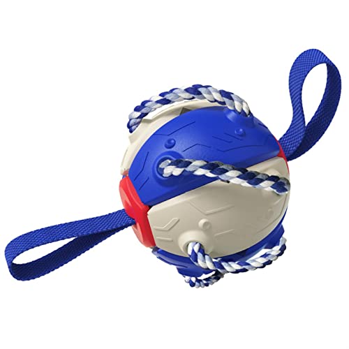 ATUMY Heimtierbedarf Fliegende Untertasse, Hundespielzeug, lustiges Kauspielzeug, Spiel, Fliegende Scheiben, Welpenteller, Spielzeug, Training Kauspielzeug für Hunde(Blue) von ATUMY