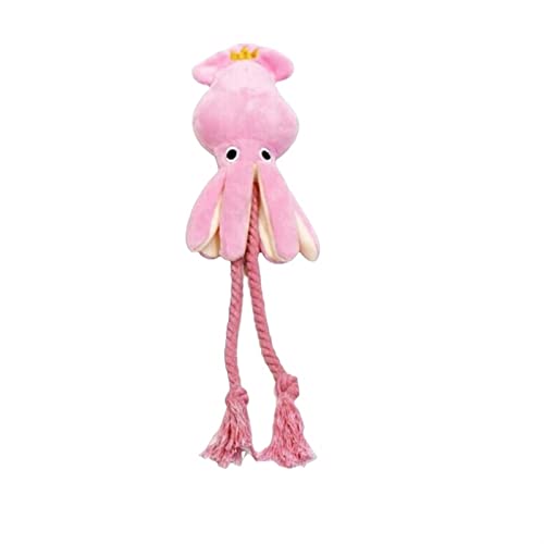 ATUMY Heimtierbedarf Hündchen-Quietscher-Quietschspielzeug für Hunde, niedlicher Oktopus-Küken-Vogel-Tierhaustier-Kauspielzeug Kauspielzeug für Hunde(Pink Octopus) von ATUMY