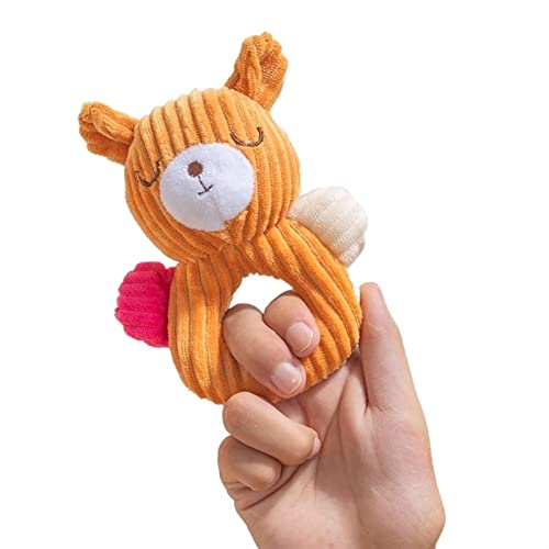 ATUMY Heimtierbedarf Hundeplüschspielzeug, quietschendes, lustiges Geräuschspielzeug, Tierform, gefüllter Plüsch für Kauen Kleiner Hunde Kauspielzeug für Hunde(Bear) von ATUMY