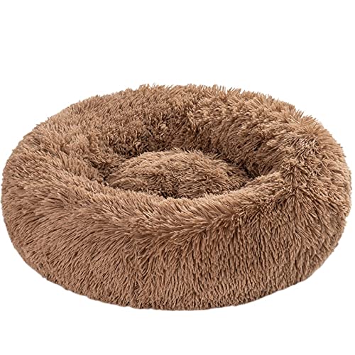 ATUMY Hundematte Hundebett Katzenbett Winter Warm House Hundebetten Waschbar Outdoor Großes Haustier Katze Hundebett Warme Matte(Khaki,L-70CM) von ATUMY