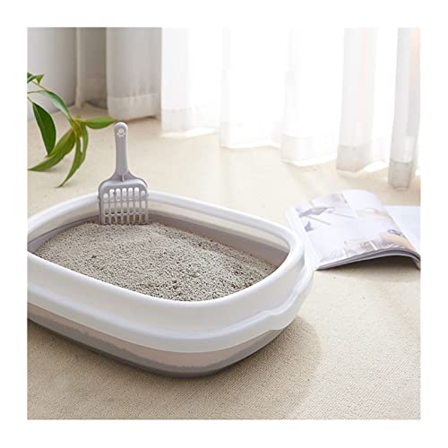 ATUMY Hundetoilette Haustiermatte Heimtierbedarf, Katzentoilette, halbgeschlossene Katzentoilette, für Schaufeln von KOT, Spritzschutz für Katzen(Blue,S) von ATUMY