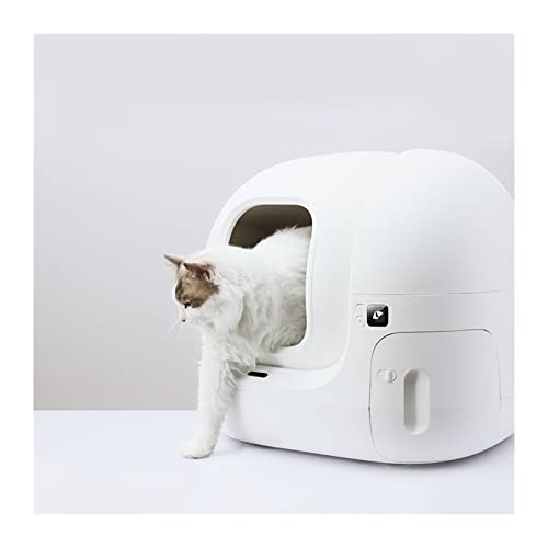 ATUMY Hundetoilette Haustiermatte Intelligente selbstreinigende Haustiertoilette mit 7 l Fassungsvermögen für Katzen, 2,4 G Wi-Fi-Fernbedienung, App-Steuerung, Sandkasten-Tablett(No Deodorizer) von ATUMY