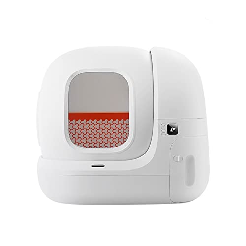 ATUMY Hundetoilette Haustiermatte Intelligente selbstreinigende Haustiertoilette mit 7 l Fassungsvermögen für Katzen, 2,4 G Wi-Fi-Fernbedienung, App-Steuerung, Sandkasten-Tablett(with Deodorizer) von ATUMY