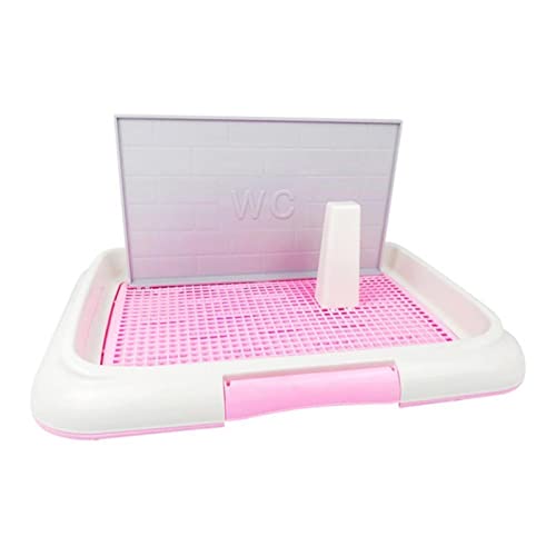 ATUMY Hundetoilette Haustiermatte Nützliche Katzentoilette, Haustiersäule, Netzgewebe, für den Innenbereich, Reinigungszubehör für die Hundetoilette(Pink) von ATUMY