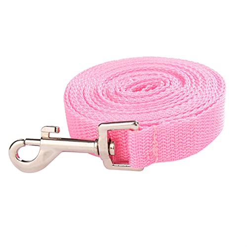 ATUMY Verstellbare Führleine Hundeleine 1,5 1,8 3 6 10 15 20 30 50M Solide Hundeleine für große Hunde Pet Puppy Walking Training Lead Rope(Pink,20 m x 2.0 cm) von ATUMY