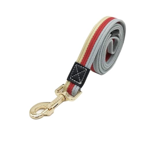 ATUMY Verstellbare Führleine Hundeleine 1,5-2 m Dicke Hundeleine aus Segeltuch, verstellbare Hundehalsbänder und Leine, Set, Haustierleine(Red Leash,L) von ATUMY