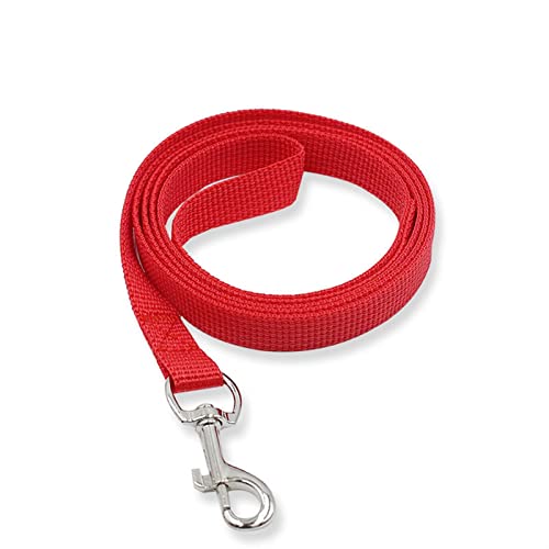 ATUMY Verstellbare Führleine Hundeleine 120 cm * 1,5 cm Nylon Haustier Hundeleine Hundehalsband Walking Training Leine Katzen Hundegeschirr(Red) von ATUMY