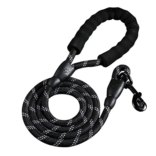 ATUMY Verstellbare Führleine Hundeleine 2/1,5/1,2 M Nylon Hundeleinen Zugseil Welpen Walking führt Heimtierbedarf(Black,150x0.8CM) von ATUMY