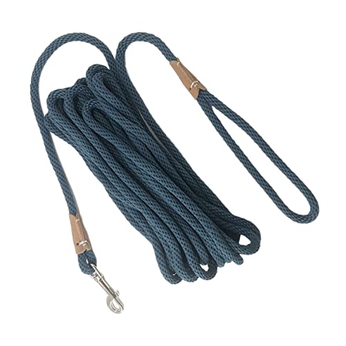 ATUMY Verstellbare Führleine Hundeleine 2m 3m 5m 10m Leash Tracking Line Strapazierfähiges Welpenseil für kleine mittelgroße Hunde(Blue,M dima 0.9 10 M) von ATUMY