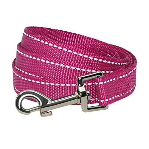 ATUMY Verstellbare Führleine Hundeleine 3M Hundeleine für kleine mittelgroße Hunde im Freien, Hundehalsband und Leine, Haustiere, Katzen, Hundeseil(Rose Red,2.0cm x 150cm) von ATUMY