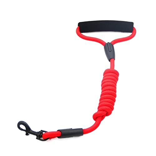 ATUMY Verstellbare Führleine Hundeleine Dog Walking Anti-Stretching Hundekette Nylon Handseil Heimtierbedarf(Red 1.2cm,Crude 0.8CM) von ATUMY