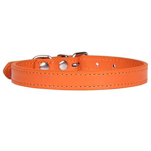 ATUMY Verstellbare Führleine Hundeleine Hundehalsband Heimtierbedarf Großer Hundebedarf Leine Hundehalsband Katzenhalsband(Orange,1.3XS) von ATUMY