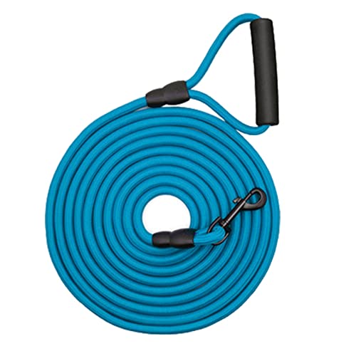 ATUMY Verstellbare Führleine Hundeleine Hundeleine für kleine große Hunde Katzenleine Lange Leinen 2 m/3 m/5 m/10 m mit Griffseil(Blue,Diameter 1cm X 10m) von ATUMY