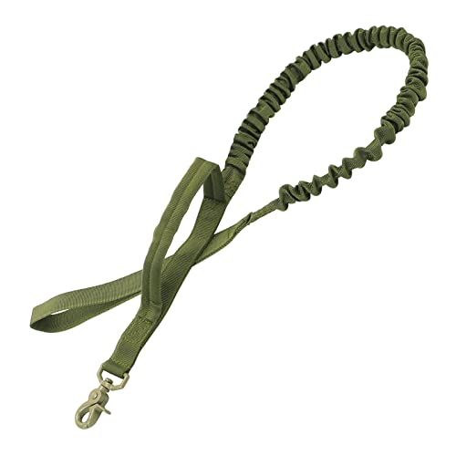 ATUMY Verstellbare Führleine Hundeleine Militärische Hundetrainingsleinen Haustierleine Elastische Leinen Seil Schnellverschluss Hund Taktisch(Green) von ATUMY