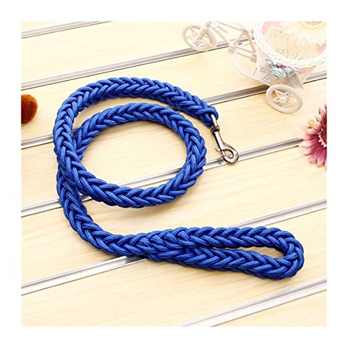 ATUMY Verstellbare Führleine Hundeleine Nylon-Hundeleine, zweireihig, verstellbares Hundehalsband für mittelgroße Hunde, 130 cm(Blue,Dia. 2.0cm) von ATUMY