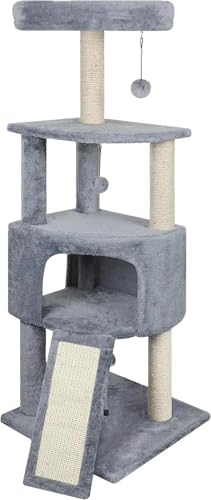 ATUMY möbel für Katzen 45-Zoll-Katzenbaumturm mit großer Katzenwohnung für Hauskatzen, Katzenturm-Aktivitätszentrum, Katzenmöbel mit Kratzen katzenbaum(Grey-45) von ATUMY