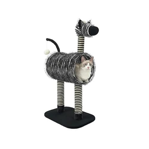 ATUMY möbel für Katzen Katze Klettergerüst Schaber Baum Turm Spielzeug für Katzen Kätzchen Spielen Tunnel Haus Haustier Möbel Sisal katzenbaum(Zebra) von ATUMY