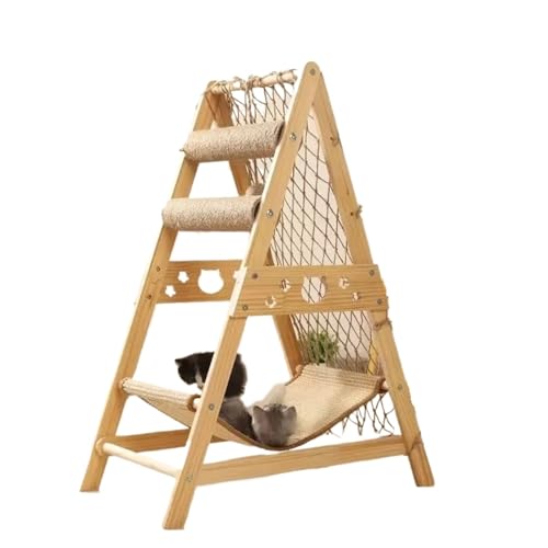 ATUMY möbel für Katzen Katzenbaum Sisal Katzenhängematte Katzenkratzbaum Kletternetz Integriertes Katzenklettergerüst Spielzeug Heimtierbedarf katzenbaum von ATUMY