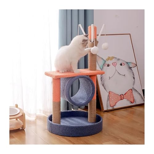 ATUMY möbel für Katzen Katzenhausmöbel, Haustierhaus, Hängematte, Katzen, Klettermöbel, Haustierhaus, Hängematte, Katzenbaumturm katzenbaum(4 Fish) von ATUMY