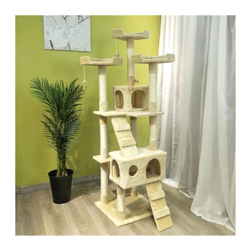 ATUMY möbel für Katzen Krallenschärfer, Katzenschaber, platzsparendes Samtbrett, große Katzenschaber, Zubehör, Spielzeug, Katzenbedarf katzenbaum(Off-White) von ATUMY