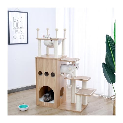 ATUMY möbel für Katzen Kratzbaum-Möbel, Turm, Kletteraktivität, Baumkratzer, Spielhaus, Kitty-Turm-Möbel, Haustierspielhaus katzenbaum(AMT0062) von ATUMY