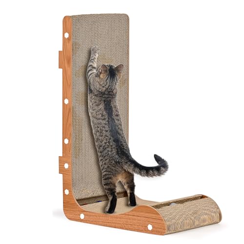 Cat Scratch Board,Vertical wear-Resistant Non shavings cat Nest Integrated Scratch Resistant von AUHOU