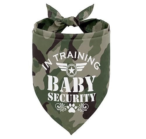 Hundehalstuch, Baby-Sicherheits-Hundehalstuch, Camouflage-Motiv, Hundeschal, Zubehör, Hunde-Bandana, Haustier-Schal, Haustier-Baby-Ankündigungs-Schal, Geschlechtsoffenbarungszubehör, Hunde-Bandana, von AUII JO DESIGN