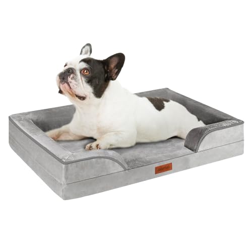 AUSCAT Dog Bed for Small & Medium Dogs -Foam Sofa with Removable Washable Cover, Waterproof Lining and Nonskid Bottom Couch, M, 28" L x 23" W x 7" Th von AUSCAT