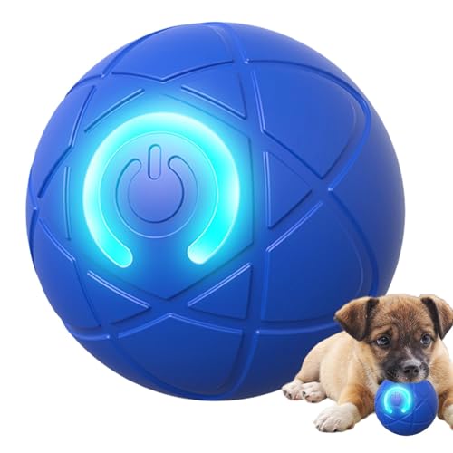 AUTOECHO Beweglicher hüpfender Hundeball, automatisch rollender Ball für Katzen, Automatisches Spielzeug für rollende Katzen, Bewegungsaktiviertes elektrisches Rollballspielzeug für kleine und von AUTOECHO