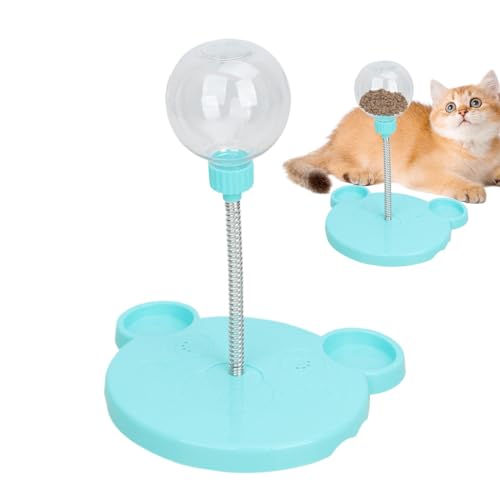 AUTOECHO Cat Food Toy Spender, Cat Treat Ball Toy,Swinging-Leckerbissen-Dispensing Slow Feeder Ball Cat Toy | Leichte Langeweile, Haustierunterhaltungsversorgungen für gelangweilte Innenkatzen, von AUTOECHO