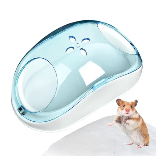 AUTOECHO Chinchilla-Badehaus, Hamster-Sandbad-Behälter | Transparenter, staubdichter, sichtbarer Hamster-Sandkasten,Tragbares multifunktionales großes Badehaus für Hamster, für drinnen und draußen, von AUTOECHO