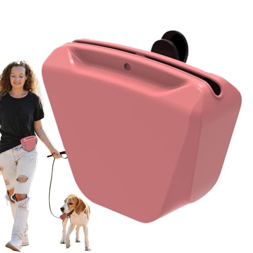 AUTOECHO Clip- -Leckerli-Beutel, Silikon-Leckerli-Beutel für Hunde - Geruchloser Leckerlihalter für das Hundetraining | Tragbare Hunde-Leckerli-Beutel mit Haustier-Trainings-Clicker, leicht zu von AUTOECHO