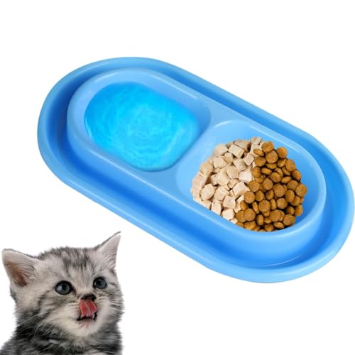 AUTOECHO Doppelter Futternapf, Doppelter Katzenfutternapf, Hundenapf-Set Hund, Hundenapf-Set für kleine Hunde, Futter- und Wassernapf-Set für Katzen, kleines Hundenapf-Set, Futternäpfe für mittelgroße von AUTOECHO