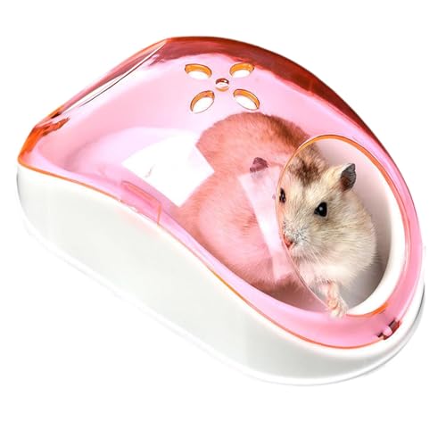 AUTOECHO Hamster-Sandbad-Behälter,Hamster-Sandbad-Box | Transparenter, staubdichter, sichtbarer Hamster-Sandkasten - Tragbares multifunktionales großes Badehaus für Hamster, für drinnen und draußen, von AUTOECHO