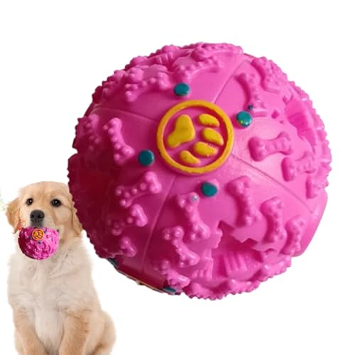 AUTOECHO Hunde-Puzzleball, Wackelball-Hundespielzeug | Beißball-Spielzeug | Interaktiver Hunde-Leckball, kreativer Hunde-Schnüffelball mit Kichergeräusch für die Futtersuche von Hunden von AUTOECHO