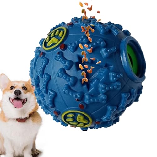 AUTOECHO Hunde-Puzzleball, Wackelball-Hundespielzeug | Hund undichter Ball,Interaktives Beißball-Spielzeug, kreativer Schnüffelball für Hunde mit Kichergeräusch zum Stressabbau und Langeweile von AUTOECHO