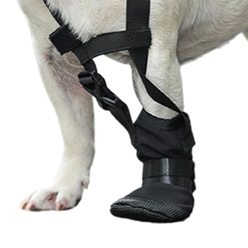 AUTOECHO Hundepfotenschutz, Hundeschuhe - rutschfeste, weiche Hundeschuhe, Pfotenschutz | Pfotenschutz mit verstellbarem Riemen für Hunde, Schuhüberzug mit verstellbarem Riemen für Schnee und Schlamm von AUTOECHO