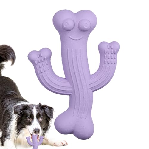 AUTOECHO Kaktus-Hundespielzeug,Kaktus-Hundekauspielzeug | Interaktives Gummi-Kaktus-Kauspielzeug für Hunde - Hundespielzeug in Kaktusform, robust für mittelgroße und große Hunde von AUTOECHO